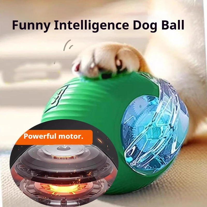 Automatic Rolling Interactive Dog Ball Toy Rechargeable Smart Puppy Toy