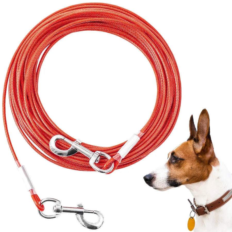 Extension Steel Wire Rope Dog Chain For Anti Bite Pet Traction