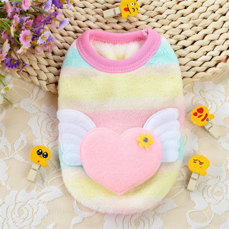 Soft Fleece Print Pullover Sweater For Dogs Winter Comfort