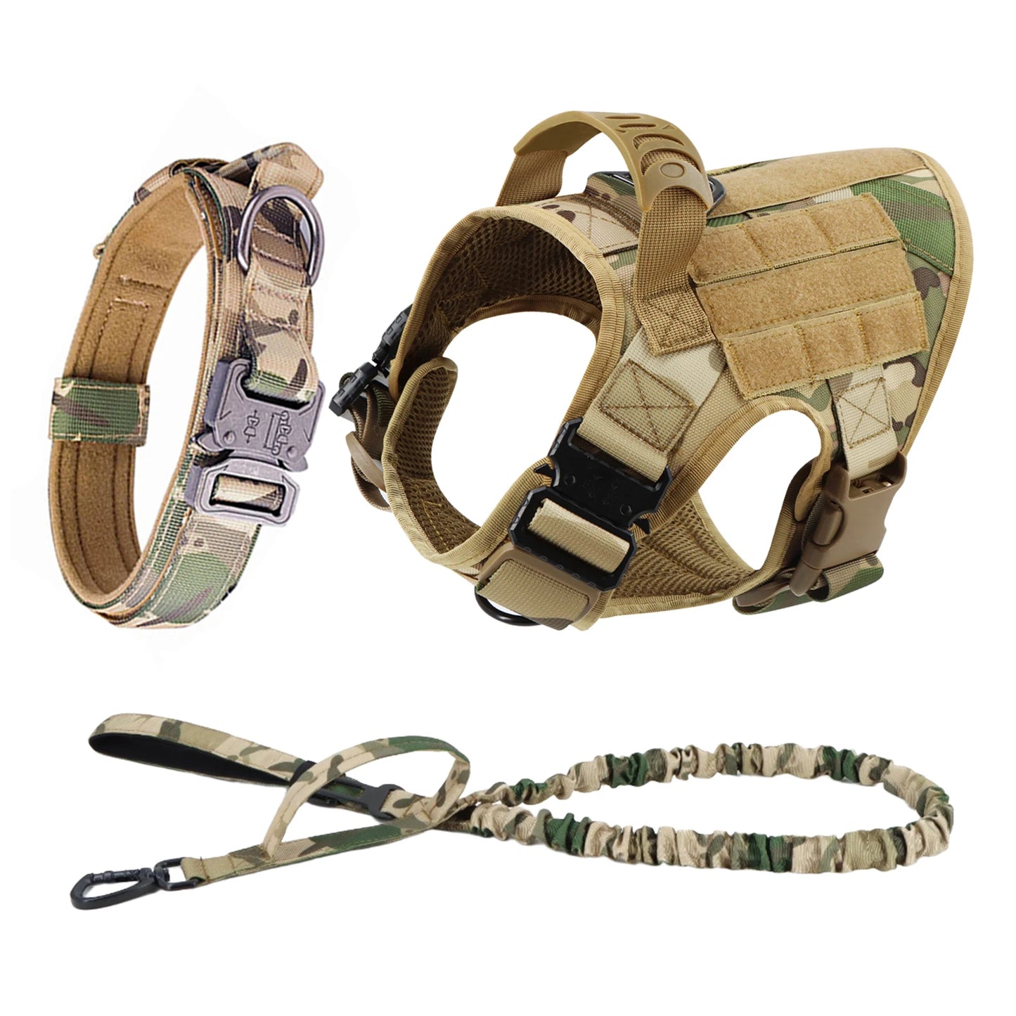 Dog Harness And Leash Set Padded Training Vest For German Shepherd Malinois