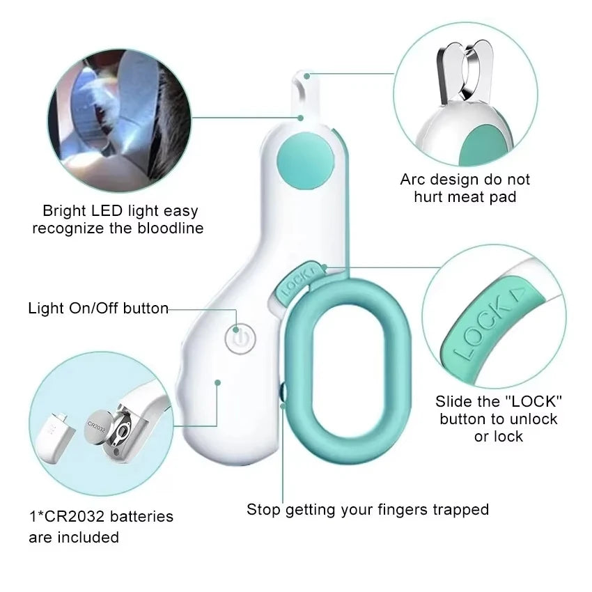 Mini Electric Pet Nail Clippers And Paw Trimmer For Cats And Dogs