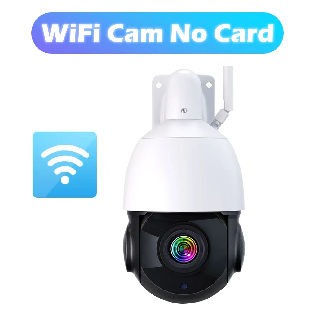 SecureXpert 8MP 4K WiFi PTZ Outdoor IP Dome Camera With AI 50X Zoom