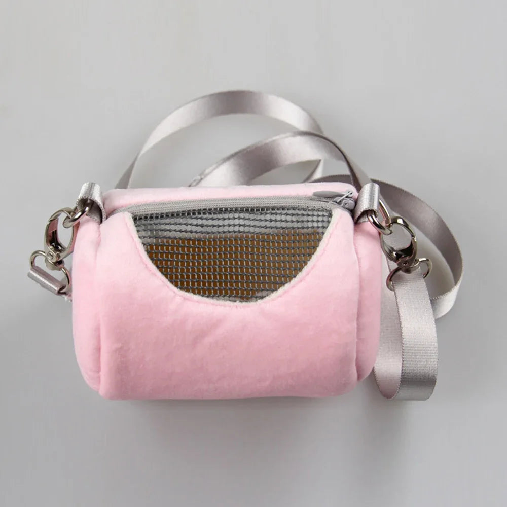 Small Pet Backpack Hamster Carrier Bag Breathable Mesh