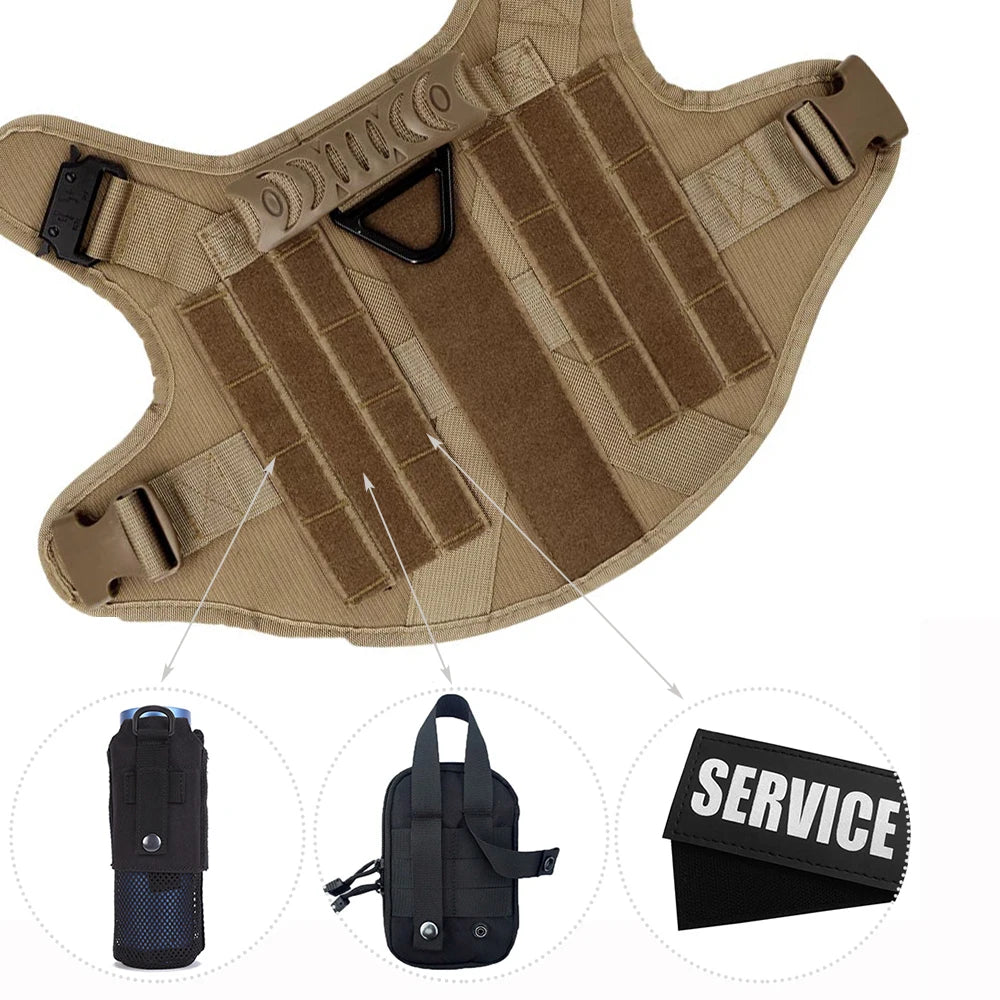 Dog Harness And Leash Set Padded Training Vest For German Shepherd Malinois