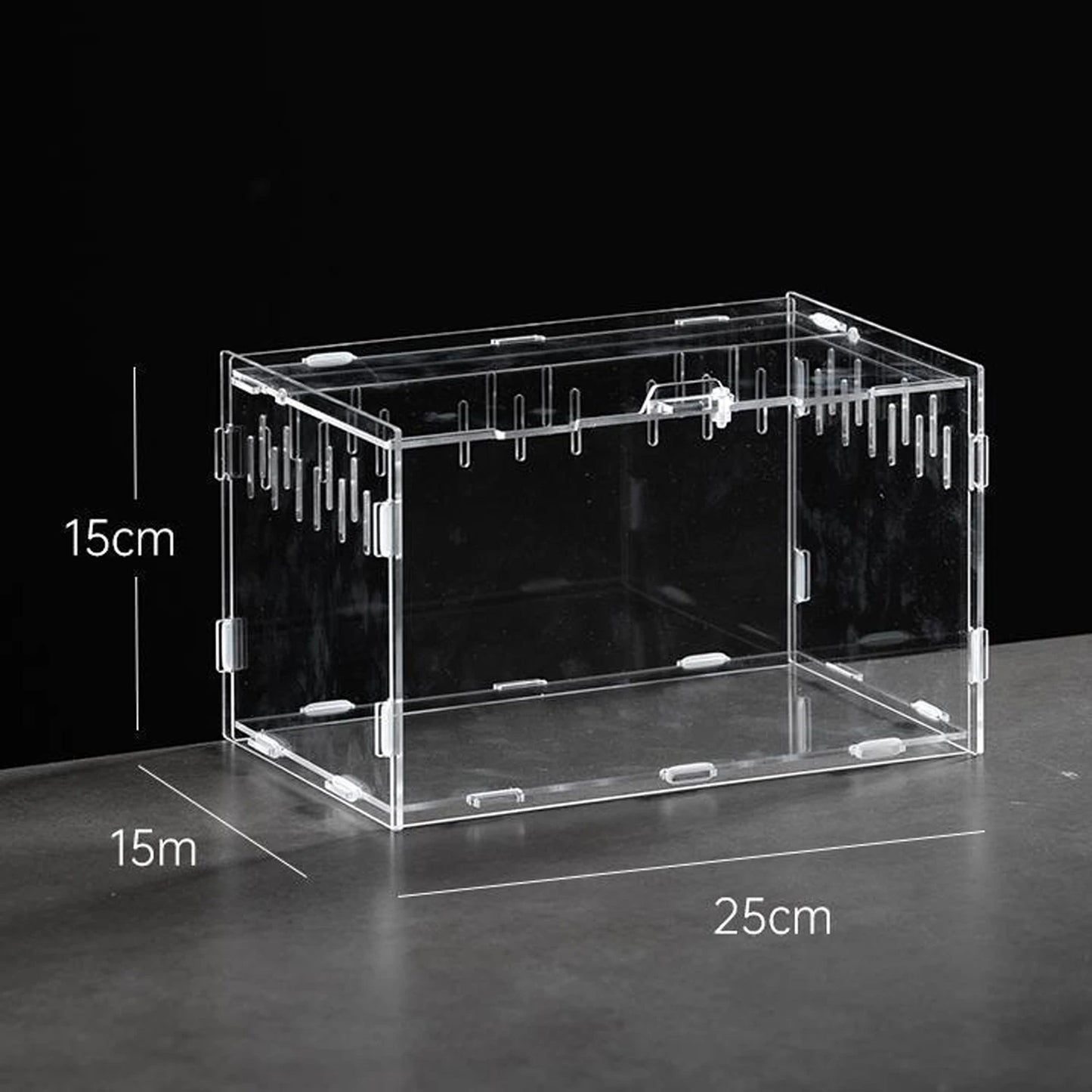 Acrylic Reptile Breeding Box Enclosure For Terrarium Habitat