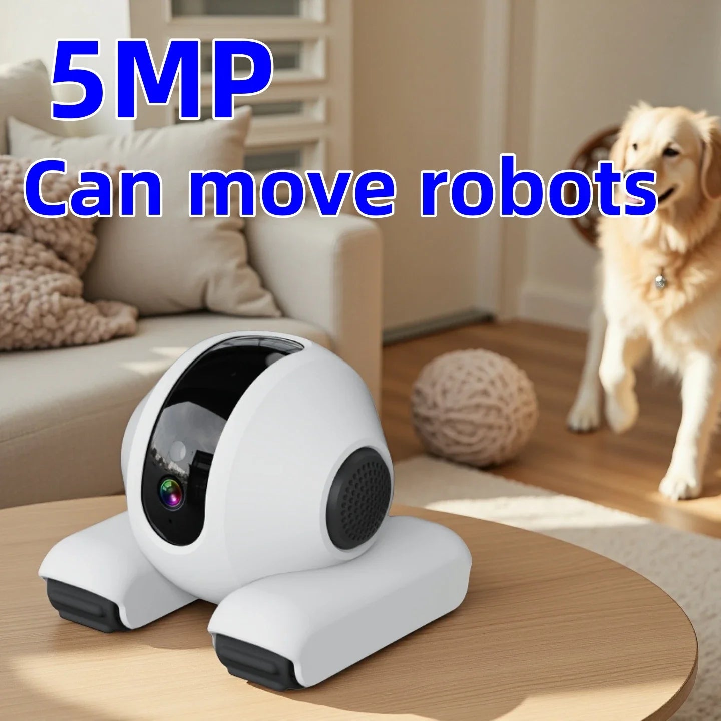 5MP Wi-Fi Indoor Security Camera With 2-Way Audio For Pets