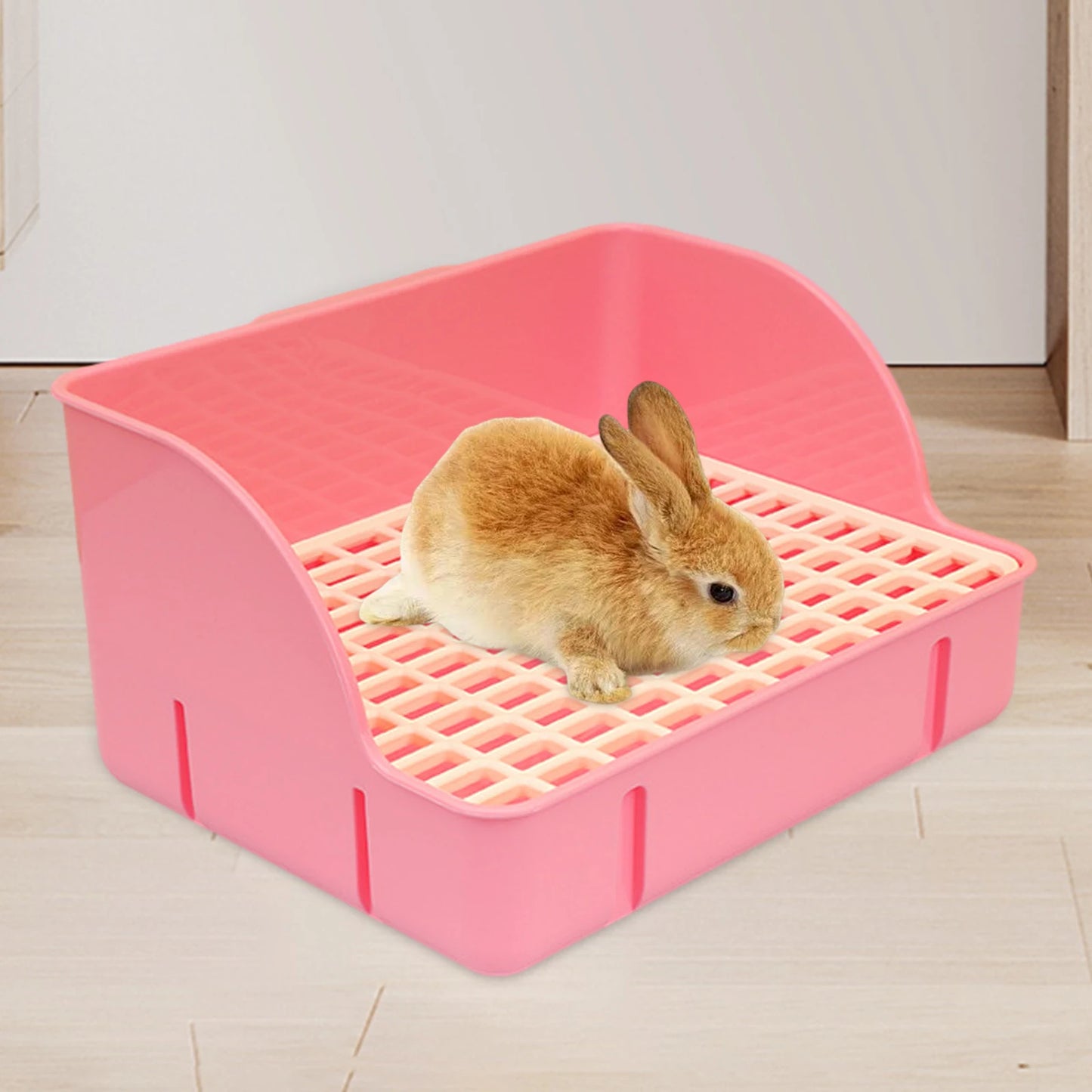 Rabbit Litter Box Pee Pan Tray For Small Animals Pet Toilet Corner