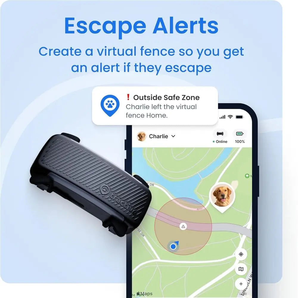 Smart Dog GPS Tracker With Live Location And Virtual Fence Bark Detection