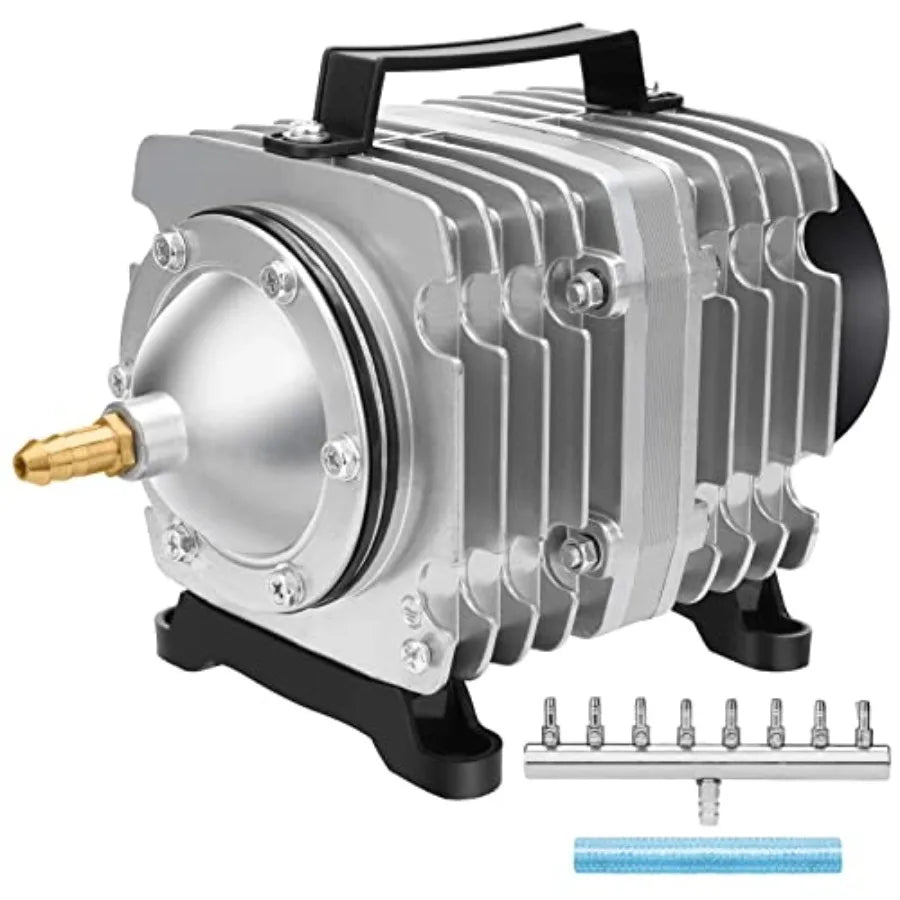 Aluminum Housing Aquarium Air Pump 600 1000 1200 1750 GPH Bubbler For Aquariums