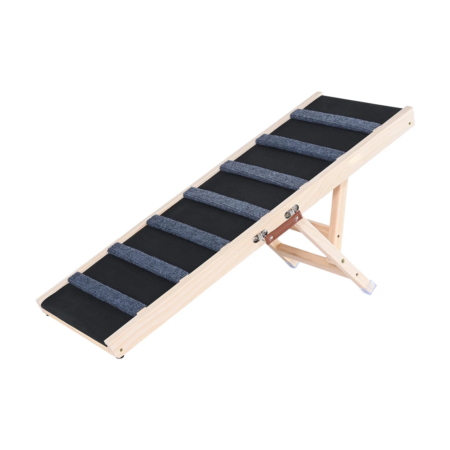 SucceBuy Folding Dog Ramp Anti Slip Wooden Ramp For Dogs
