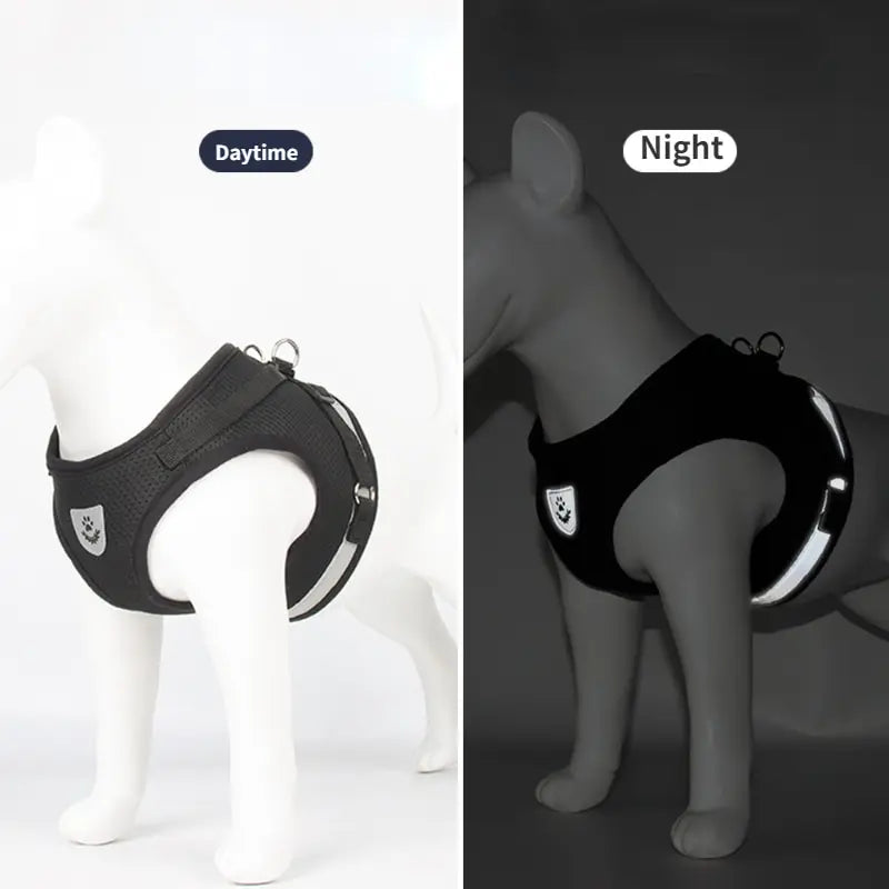 Dog Harness Vest Reflective Mesh Undershirt Adjustable Control
