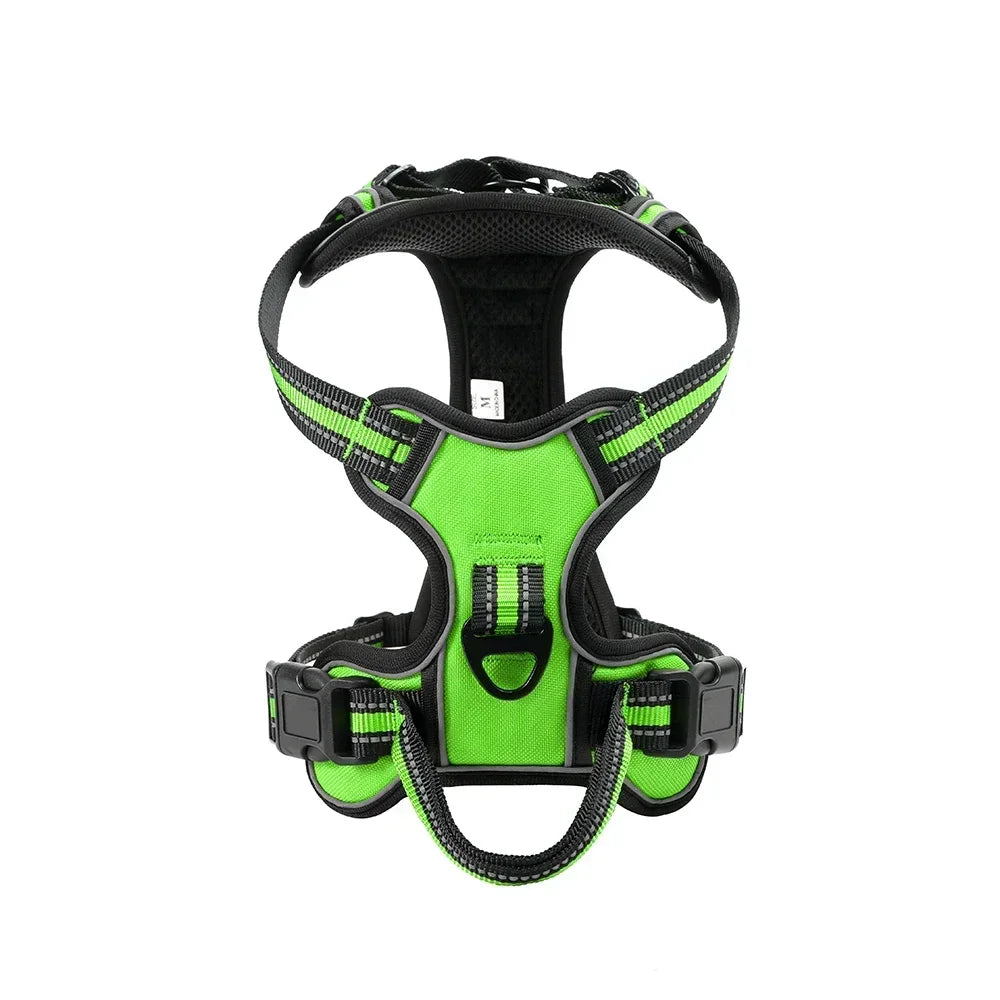 Nylon Reflective Adjustable No Pull Dog Harness Vest For All Dogs