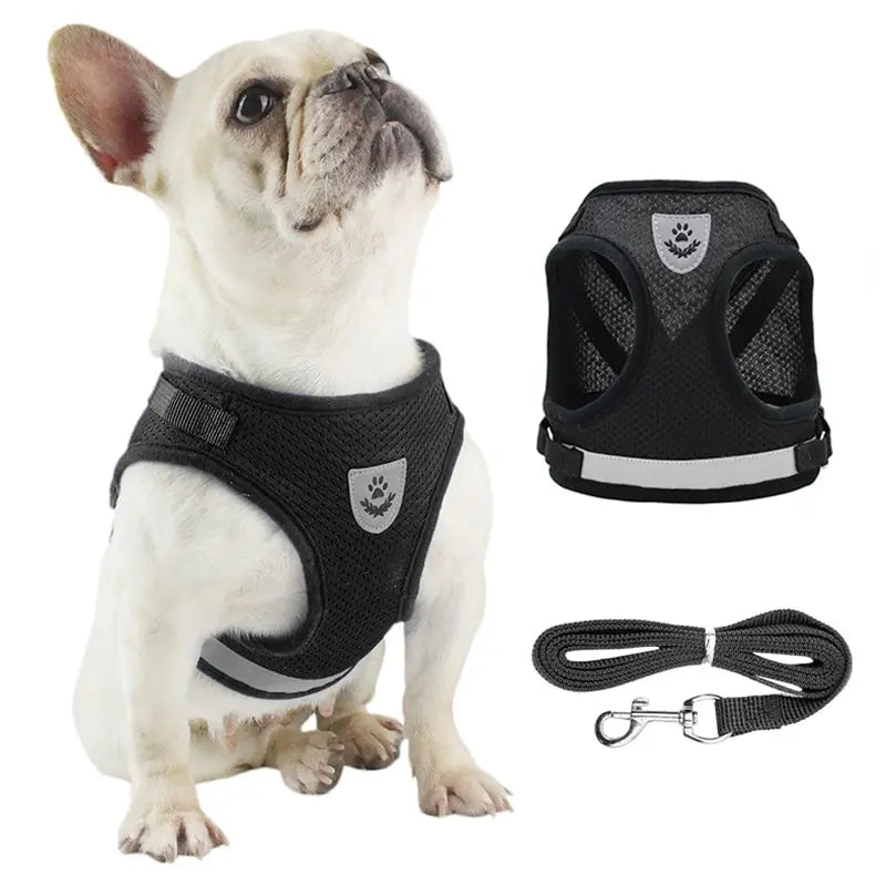 Dog Harness Vest Reflective Mesh Undershirt Adjustable Control