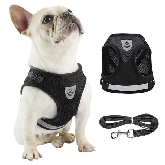 Dog Harness Vest Reflective Mesh Undershirt Adjustable Control