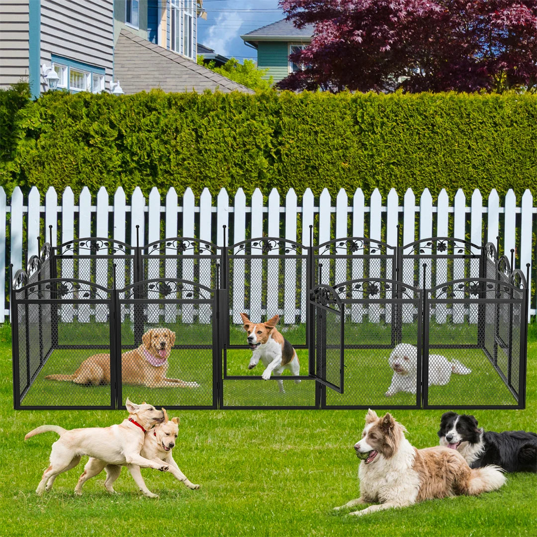 Bingopaw Heavy Duty Dog Playpen Indoor Outdoor Whelping Training
