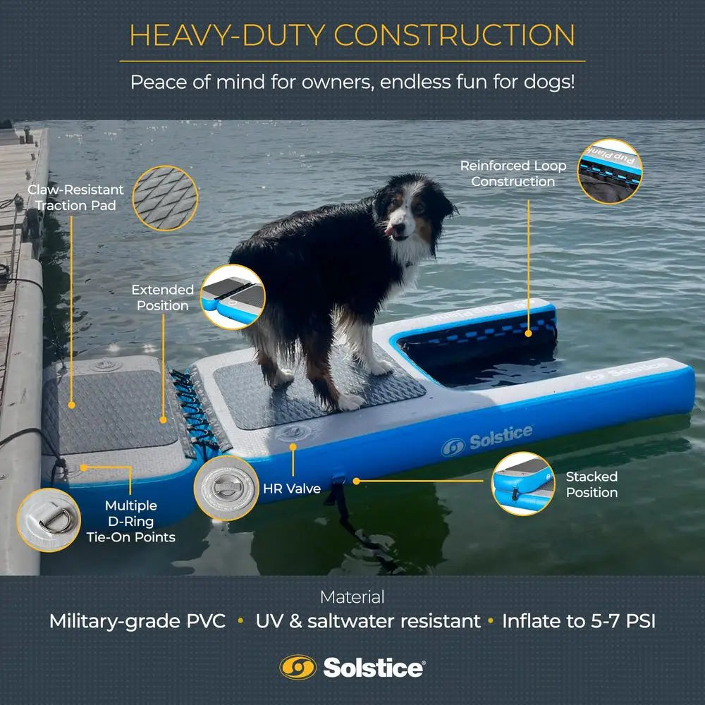 Inflatable Pup Plank Dog Water Ramp For Boats And Docks