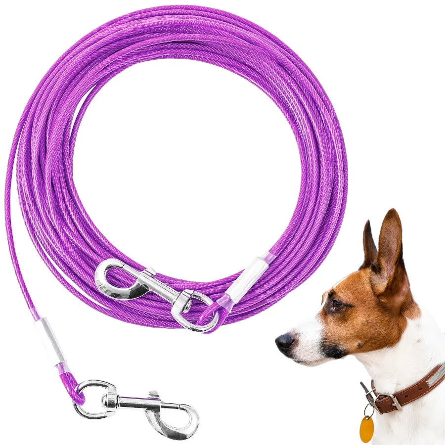 Extension Steel Wire Rope Dog Chain For Anti Bite Pet Traction