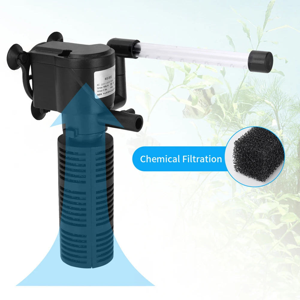Shunmaii 3 In 1 Silent Aquarium Aeration Pump And Filter