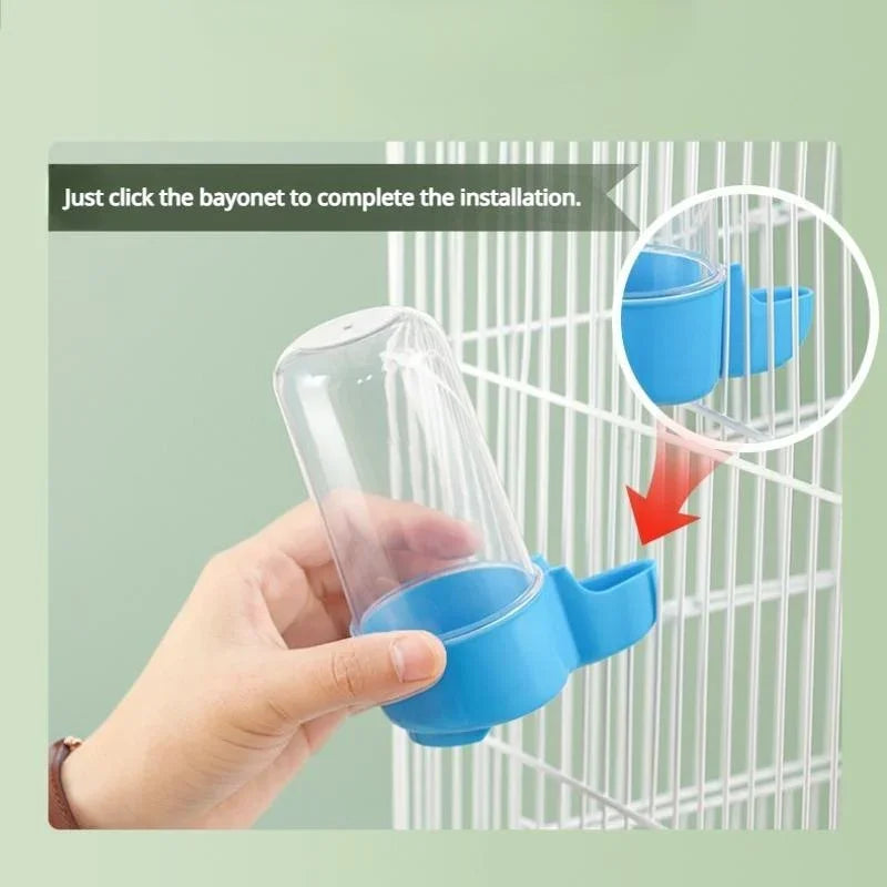 Hanging Bird Feeder And Water Dispenser For Parrots And Birds