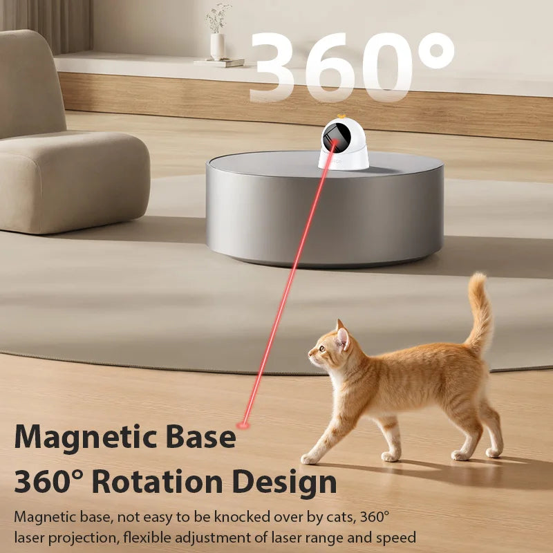 ROJECO Automatic Cat Laser Toy Interactive 360 Degree Indoor Play