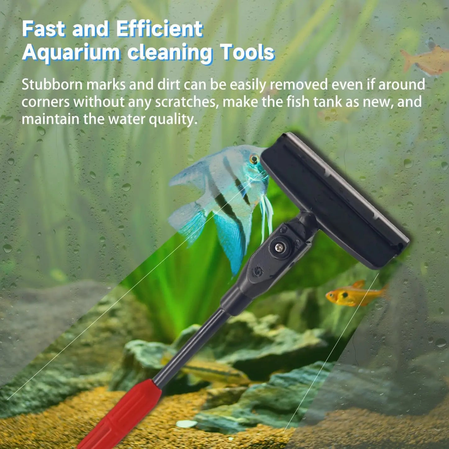 7-In-1 Aquarium Cleaning Kit With Adjustable Long Handle