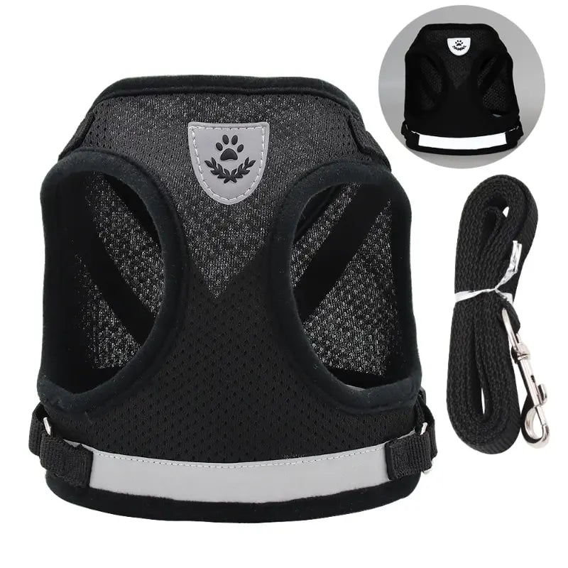 Dog Harness Vest Reflective Mesh Undershirt Adjustable Control