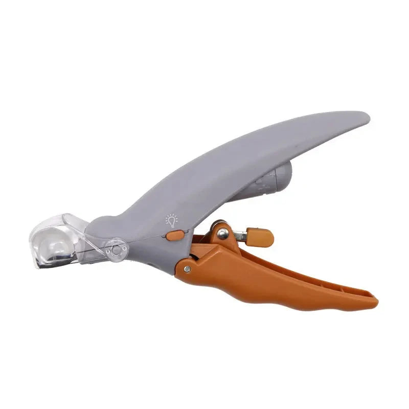 LED Light Equipped Pet Nail Trimmer Portable Claw Care Accessory Suitable For Dog Cat Household Daily Paw Grooming
