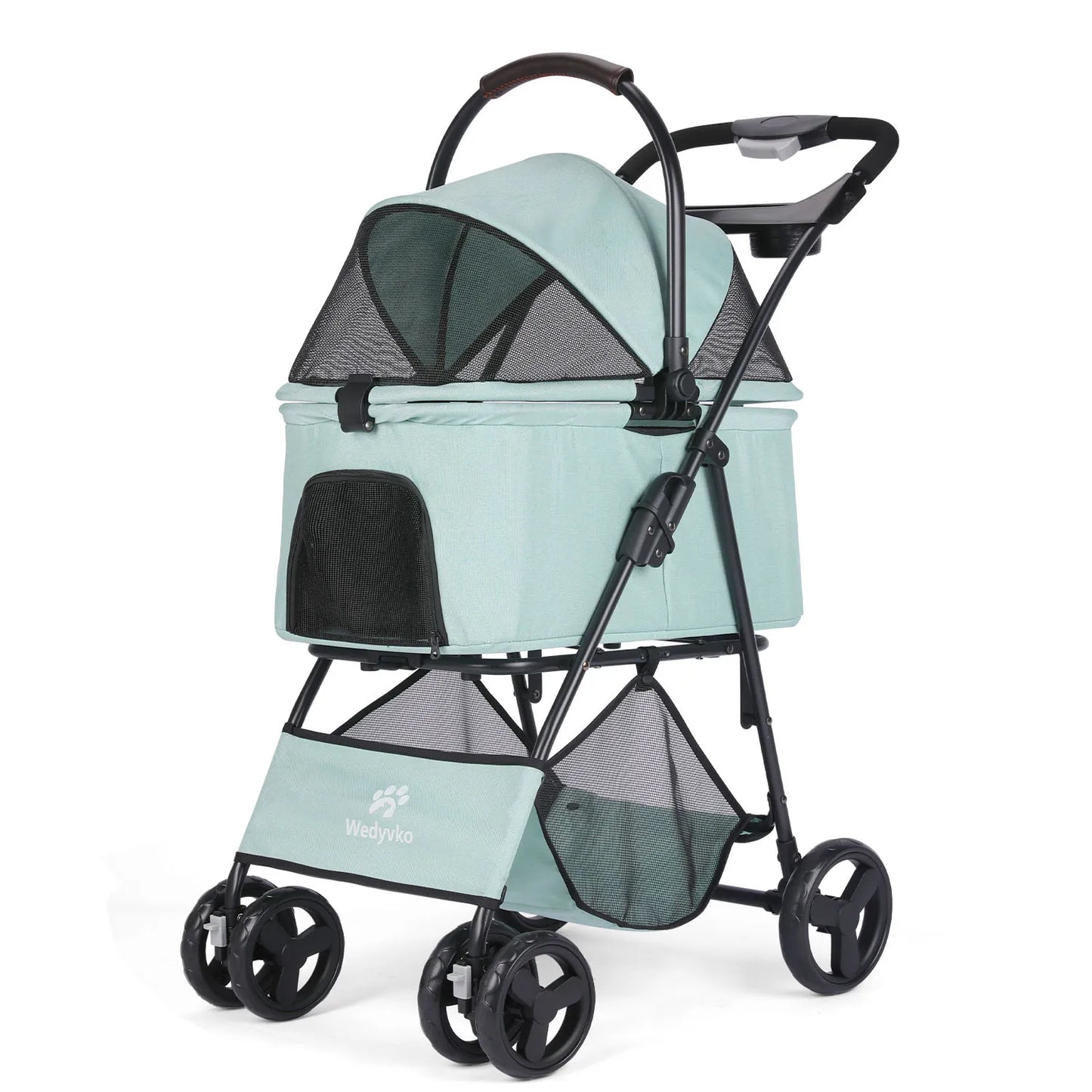 3 in 1 Pet Stroller With Removable Carrier All Terrain For Dogs And Cats