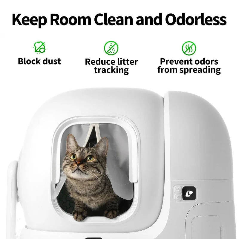 Magnetic Dustproof Cat Toilet Door Curtain For MAX Series