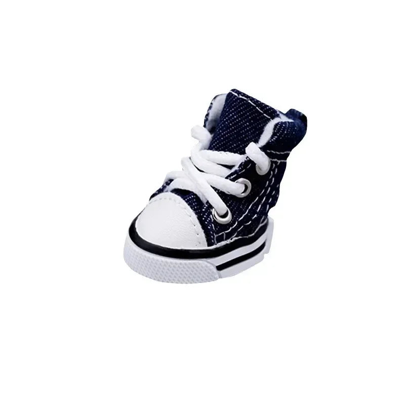 Pet Non Slip Denim Canvas Shoes For Dogs And Cats Universal Outdoor Breathable
