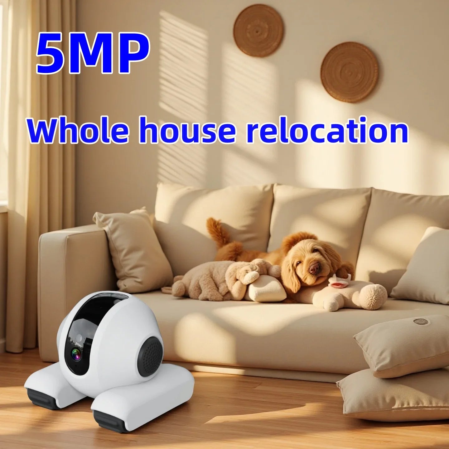 5MP Wi-Fi Indoor Security Camera With 2-Way Audio For Pets