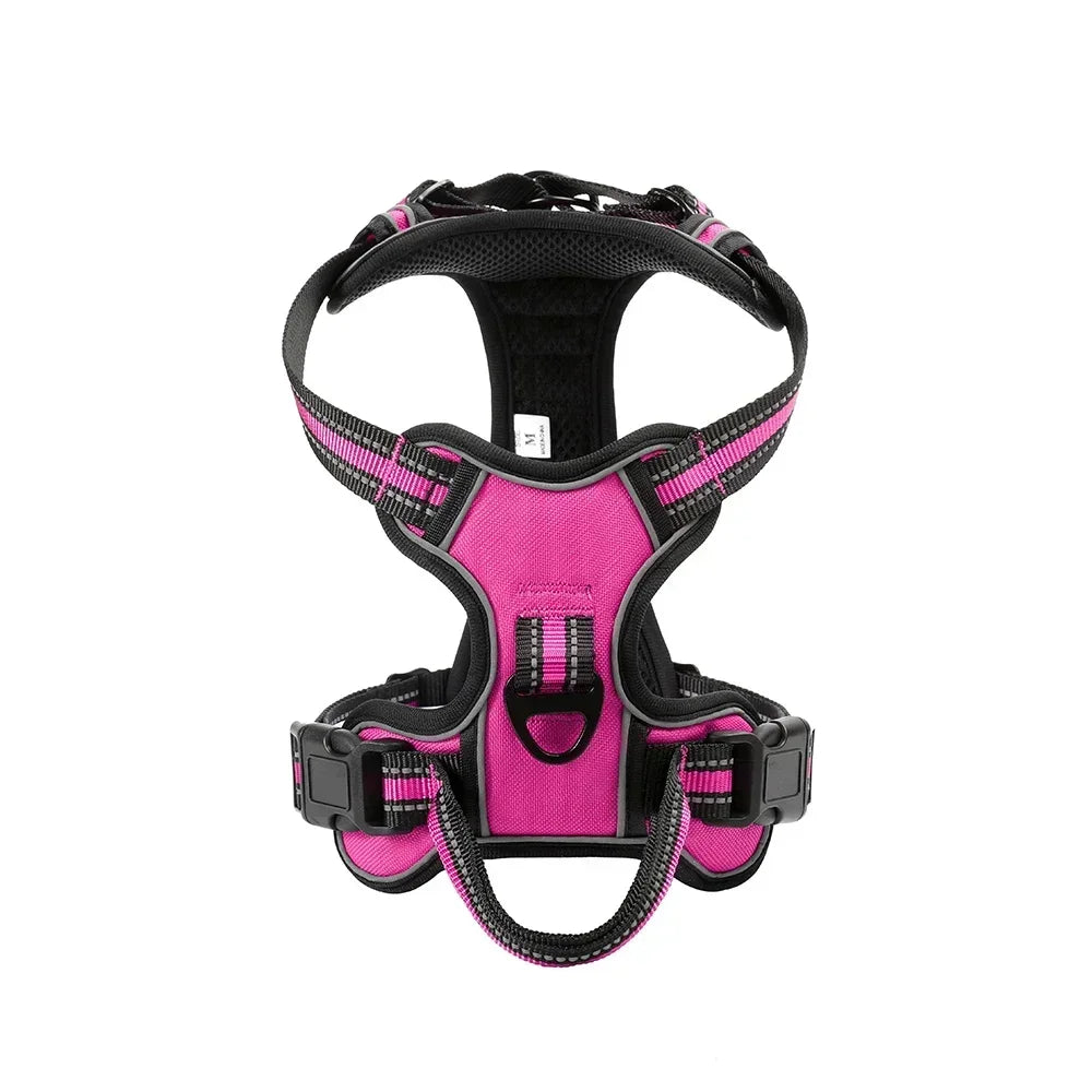 Nylon Reflective Adjustable No Pull Dog Harness Vest For All Dogs