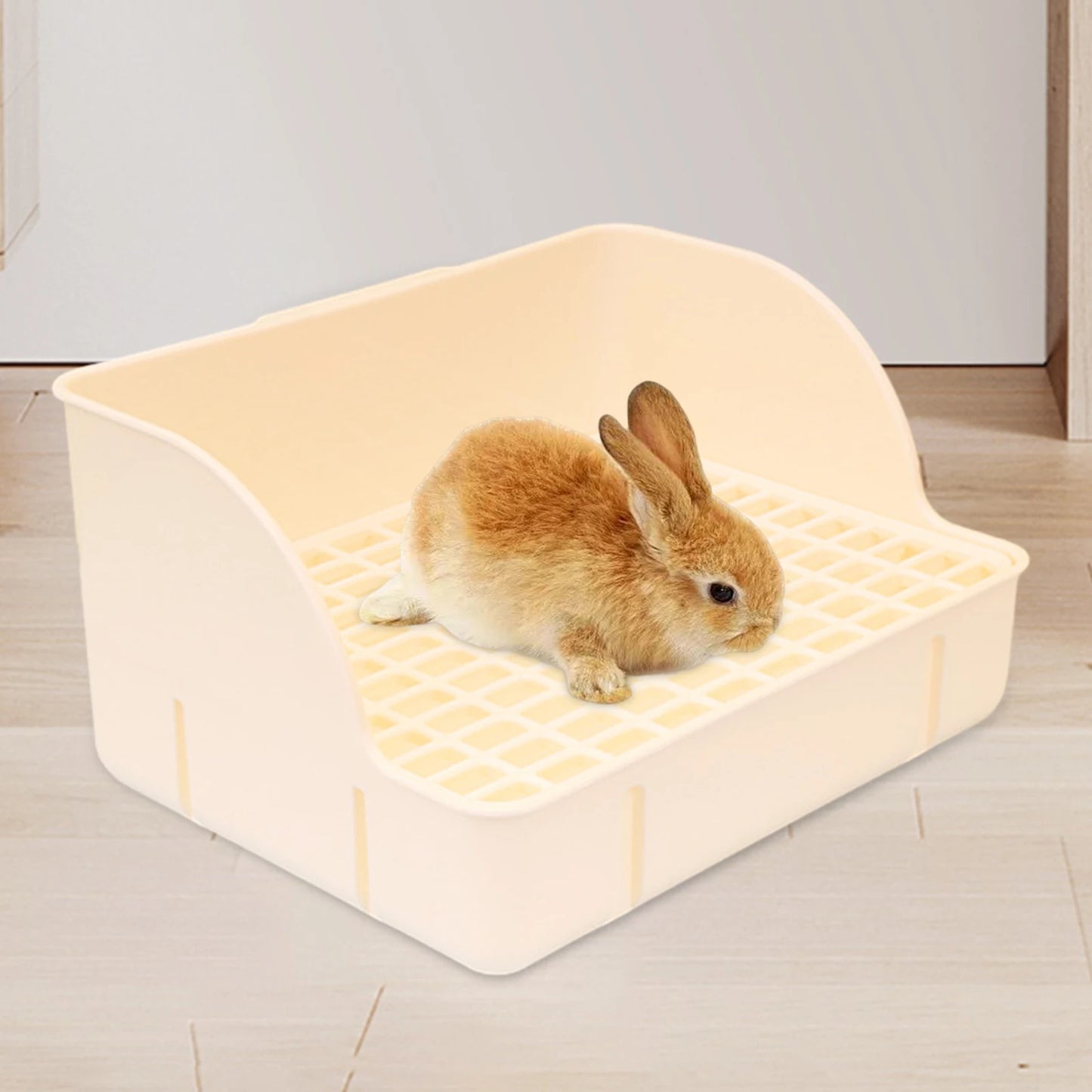 Rabbit Litter Box Pee Pan Tray For Small Animals Pet Toilet Corner