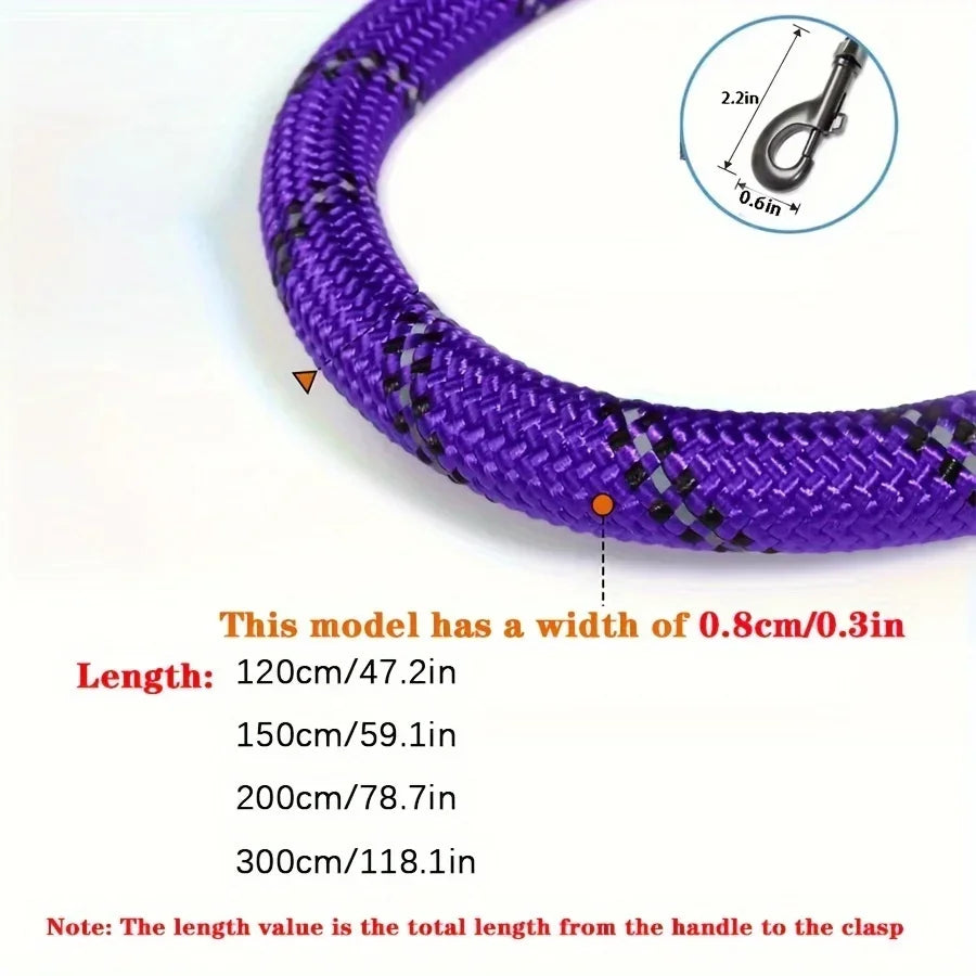 Reflective Dog Leash With Soft Handle And Reinforced Build