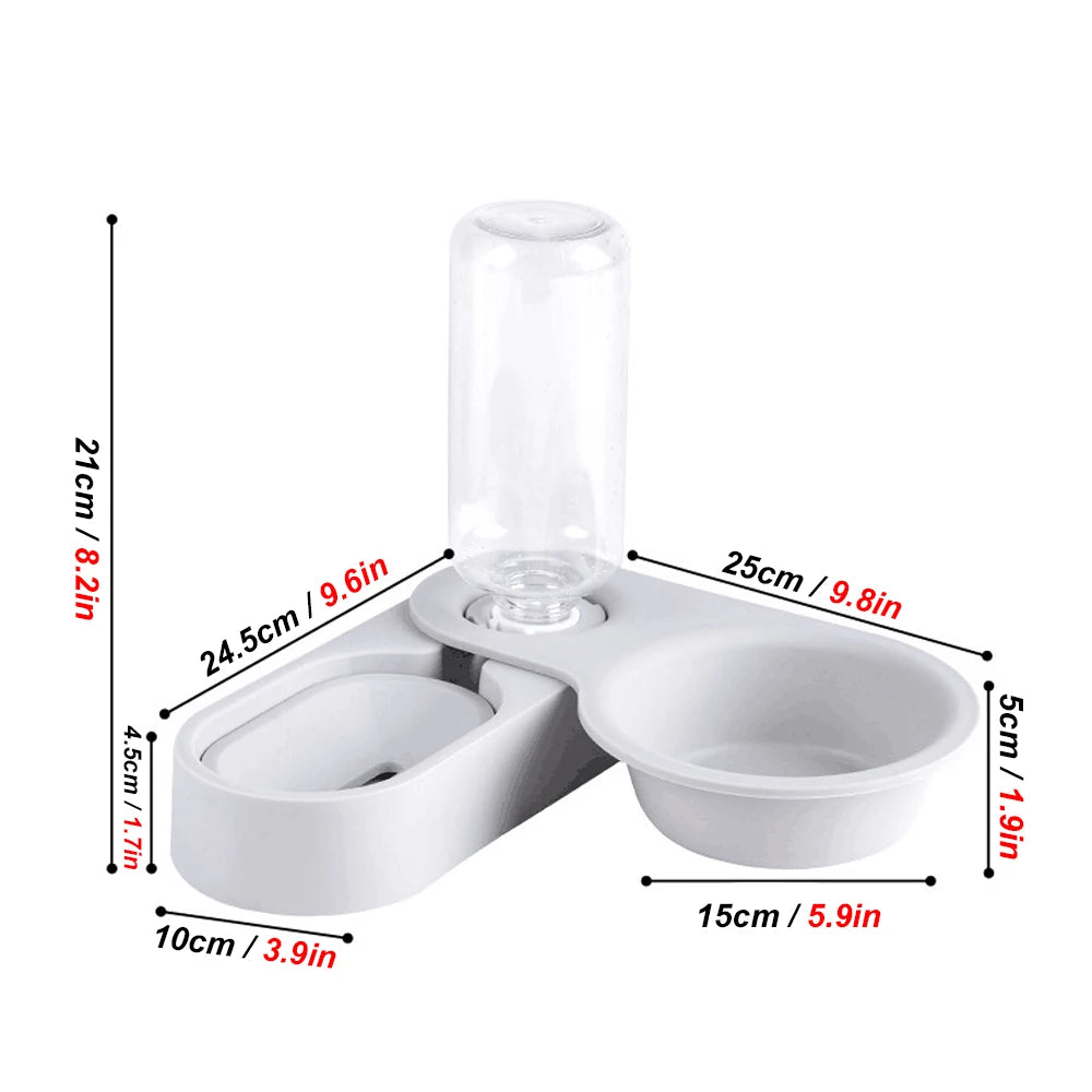 All In One Pet Food And Water Bowl Auto Feeder For Rabbits Chinchillas
