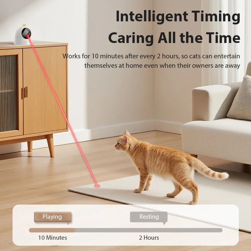 ROJECO Automatic Cat Laser Toy Interactive 360 Degree Indoor Play