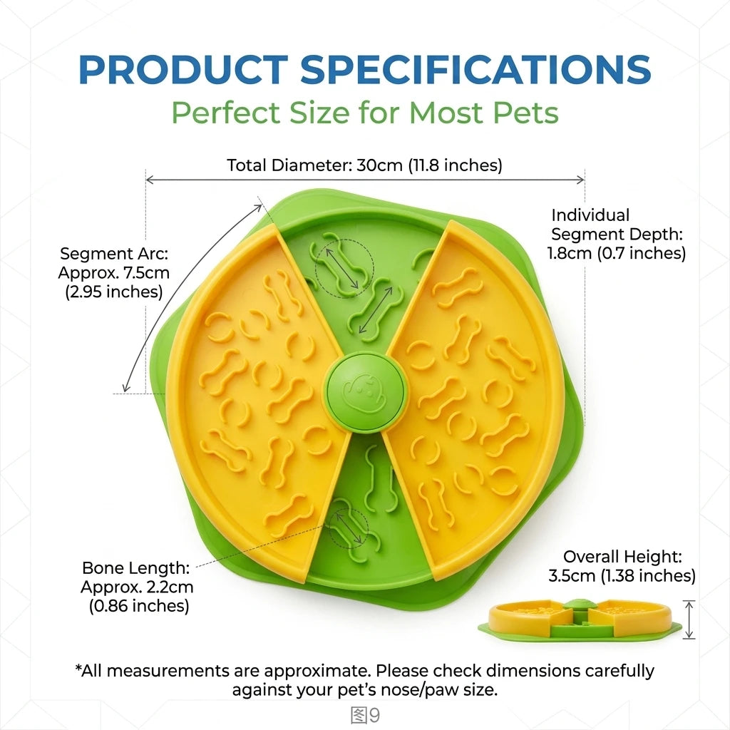 Interactive Dog Slow Feeder Puzzle Toy Foraging IQ Training