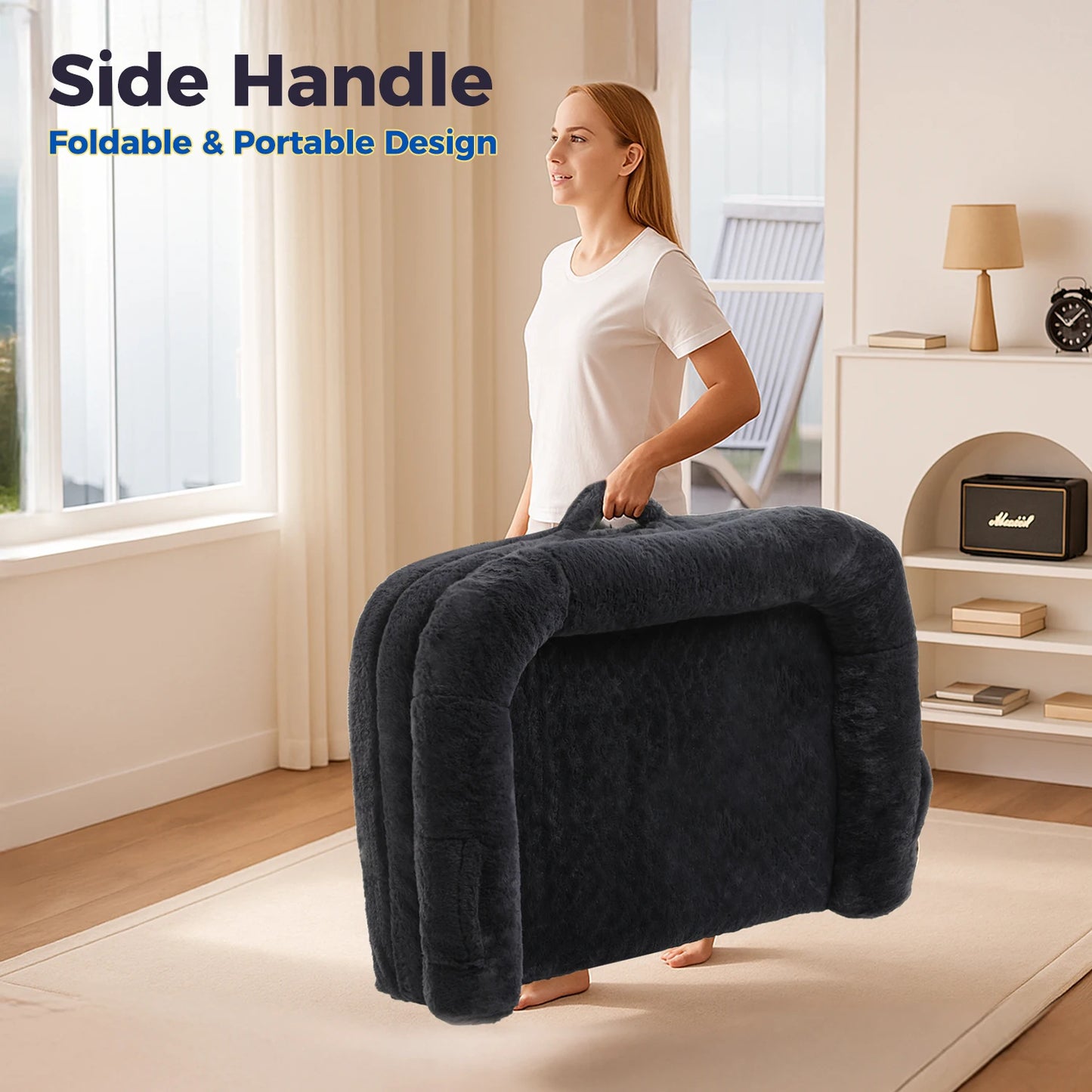 PAWZ Road Foldable Dog Bed Washable Non Slip Sofa For Large Dogs