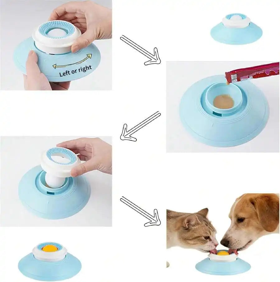 Pet Lick Ball Puzzle Feeder For Dogs And Cats Slow Feed Interactive Toy