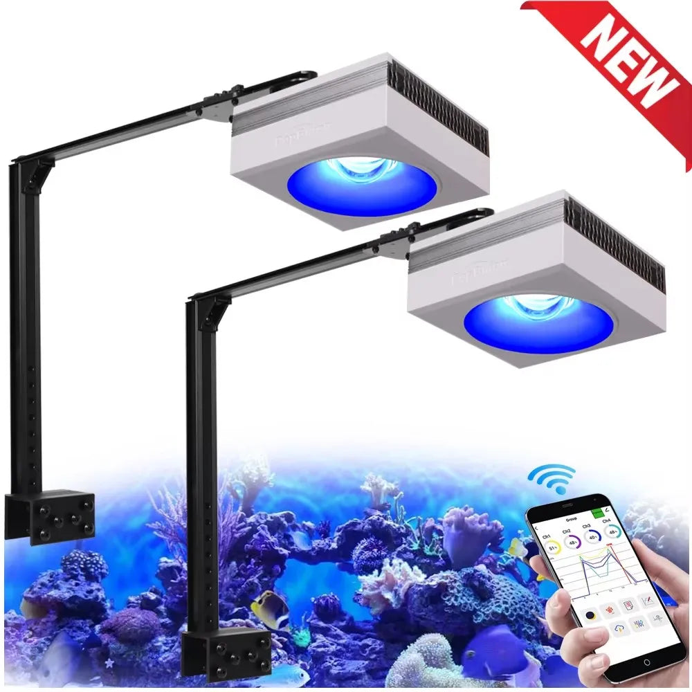 PopBloom RL90 WiFi LED Aquarium Light For Marine Corals