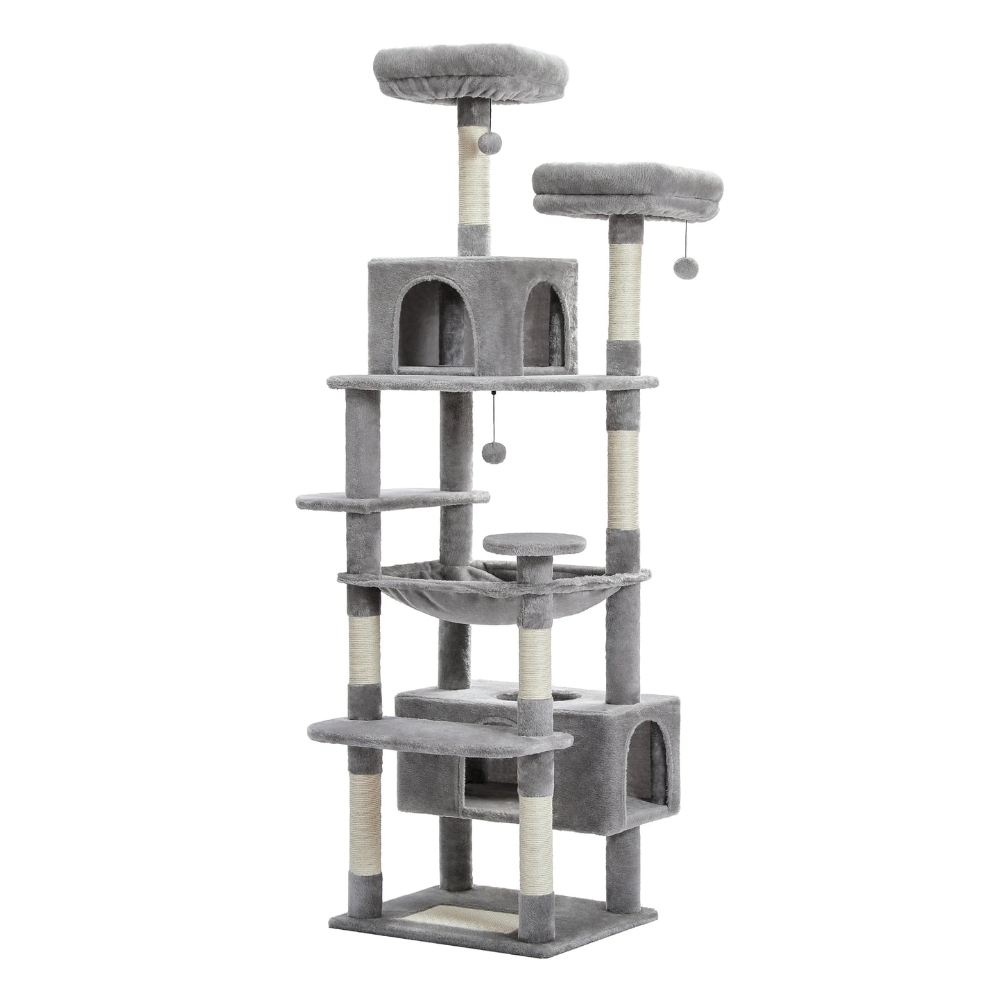 PAWZ Road Cat Tree Tower With Plush Condos Perches And Scratching Posts