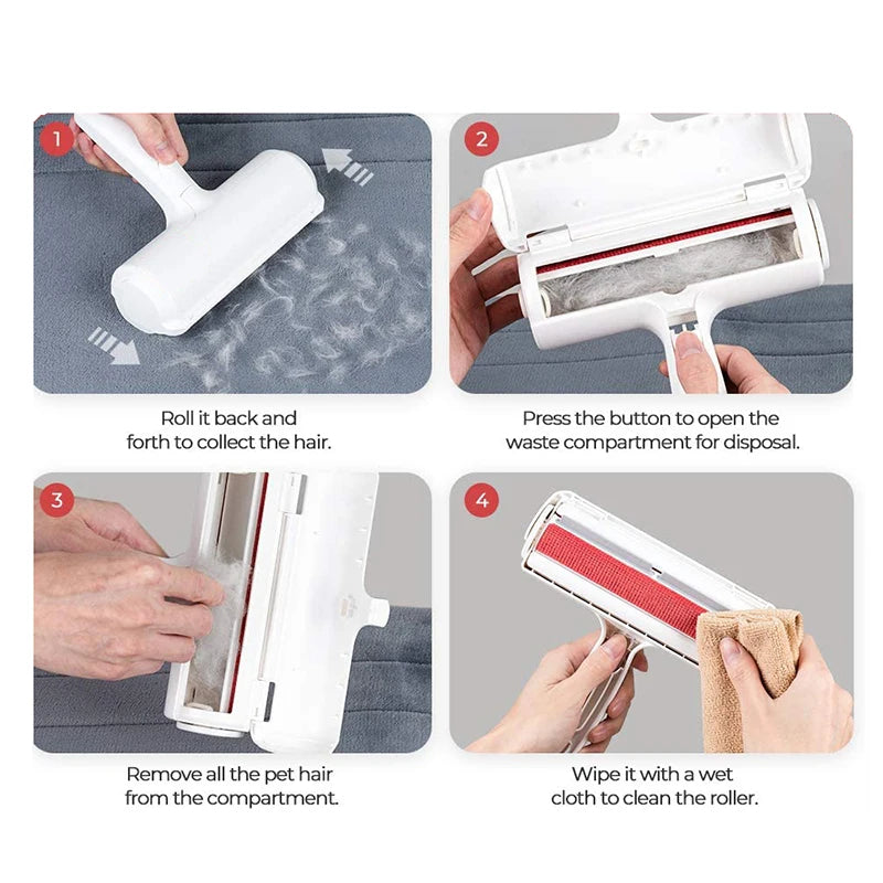 Pet Hair Remover Roller Brush For Dogs And Cats Car Furniture