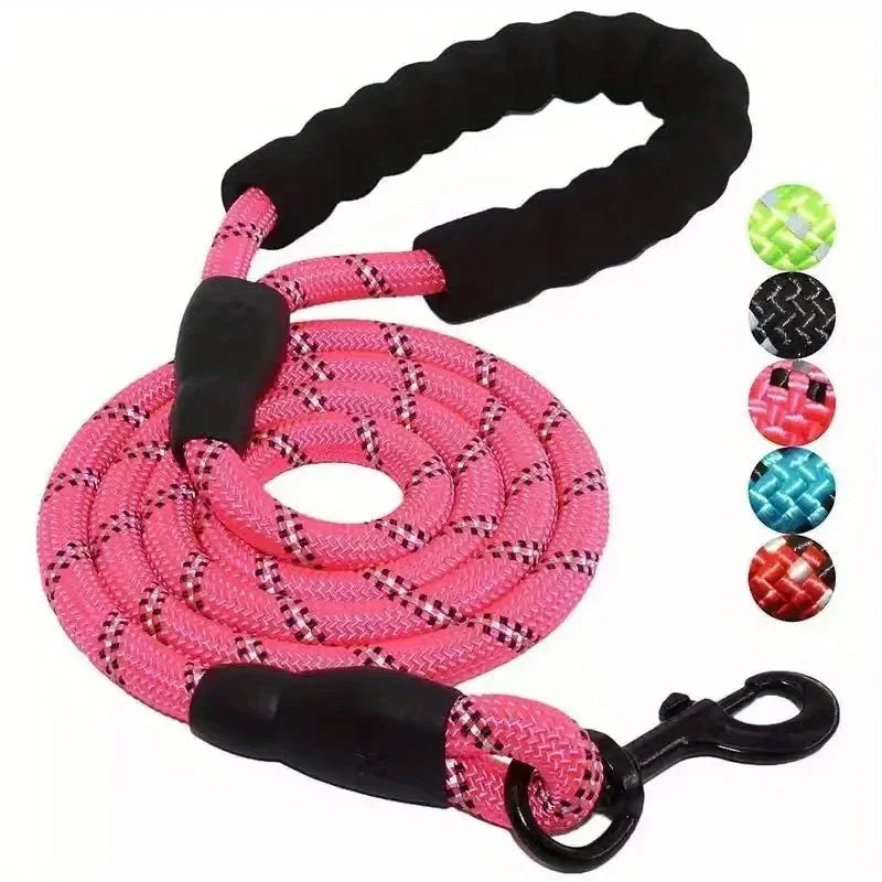 Reflective Dog Leash With Soft Handle And Reinforced Build