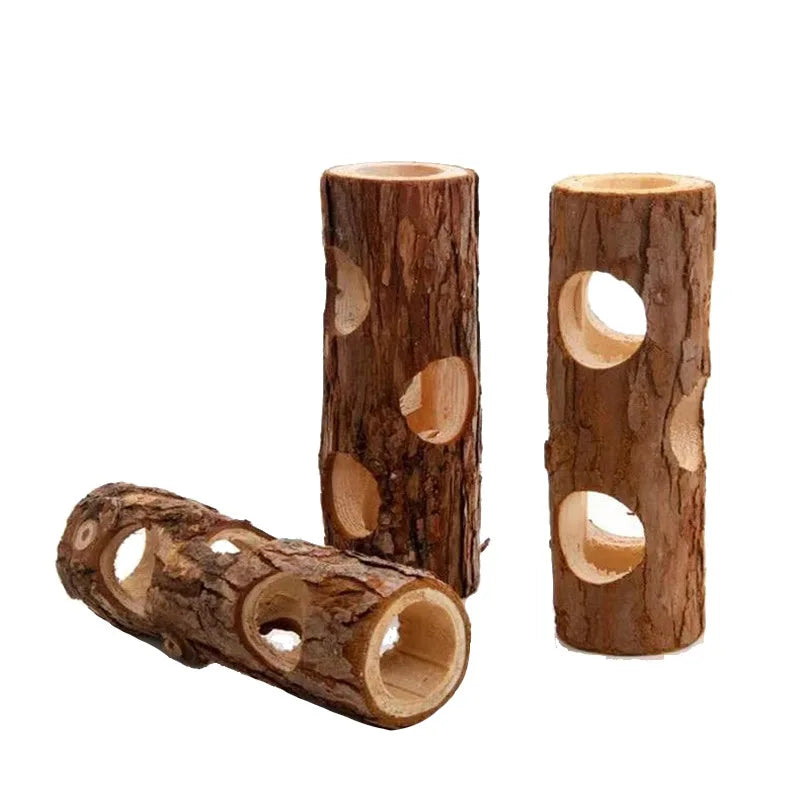 Natural Apple Wood Hamster Rabbit Chew Toy For Small Pets