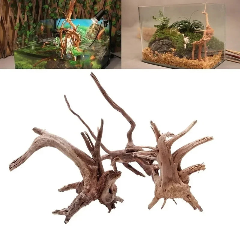 Natural Tree Trunk Driftwood Aquarium Decoration For Fish Tanks And Plants