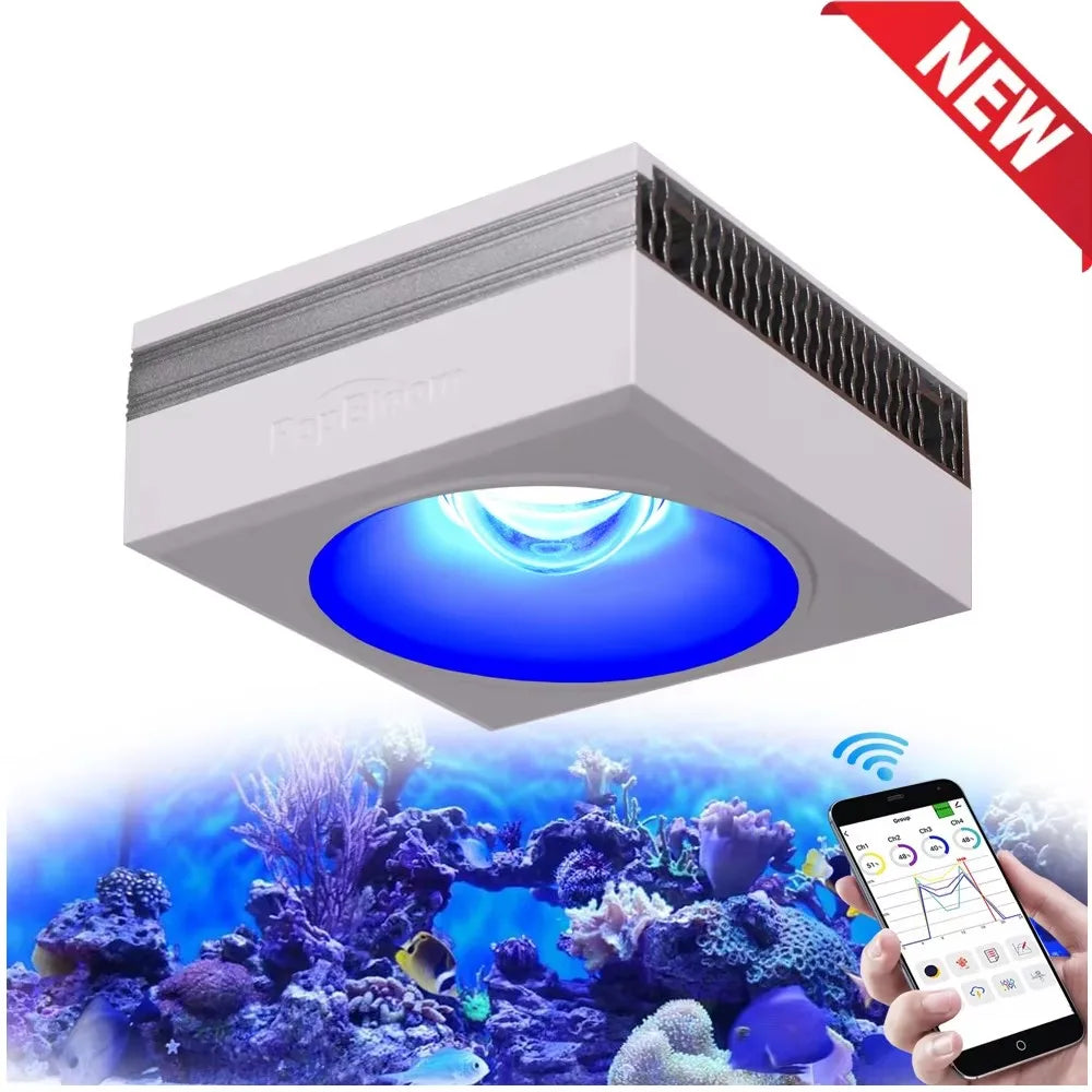 PopBloom RL90 WiFi LED Aquarium Light For Marine Corals