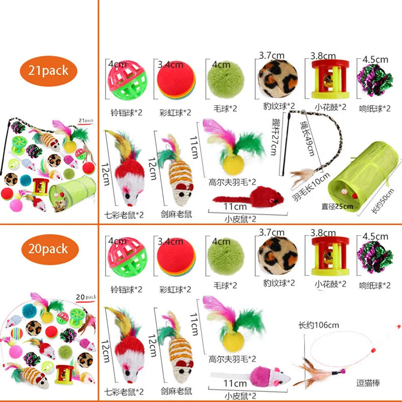 Kitten Toys Variety Pack Cat Toys Set Fun Engaging Play For Cats