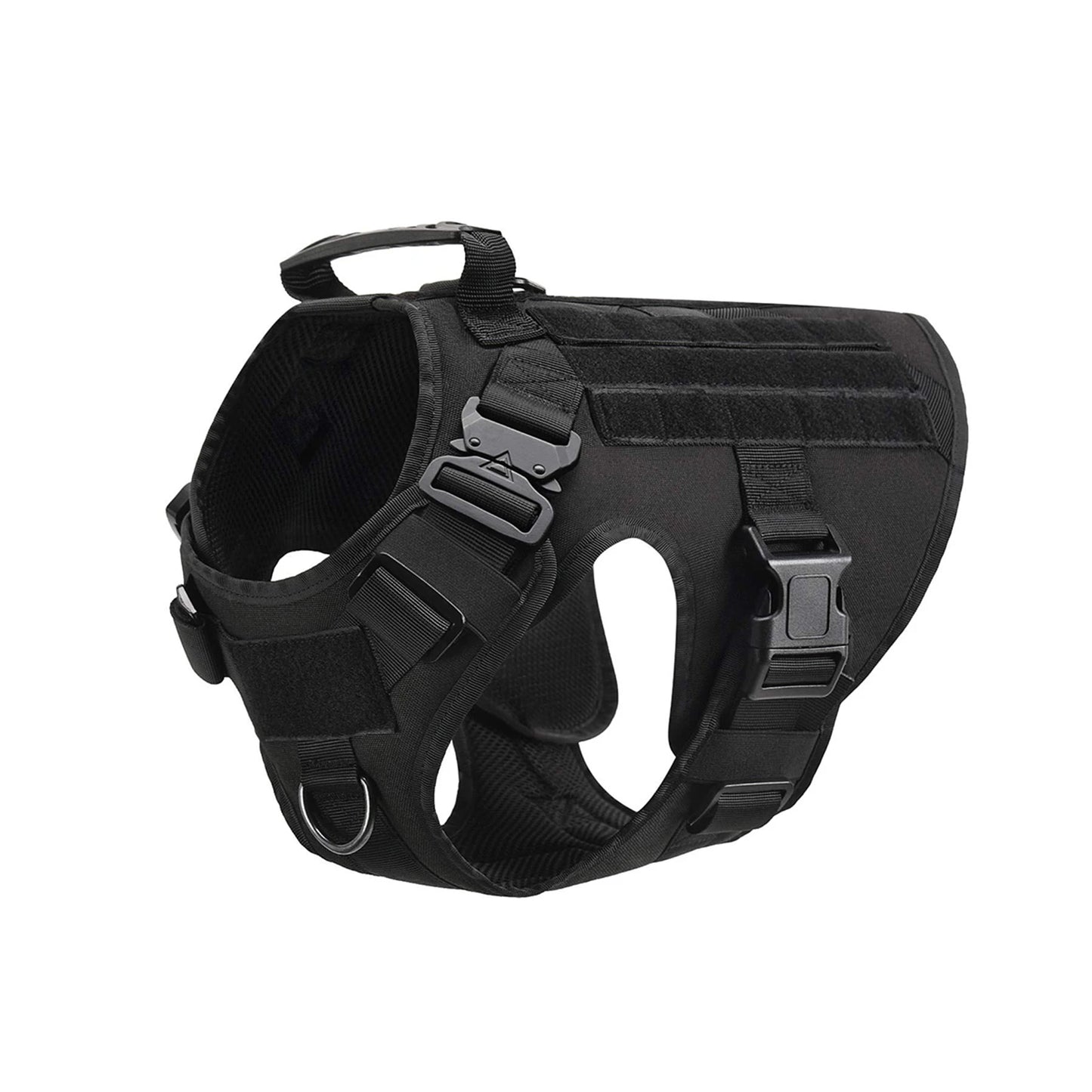 PETRAVEL Tactical Dog Harness With MOLLE Pouches For Medium Large Dogs