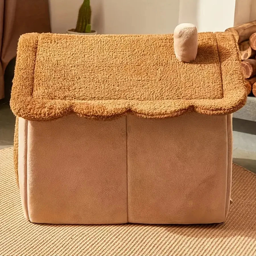 Foldable Pet House Removable Washable Bed for Cats and Small Dogs