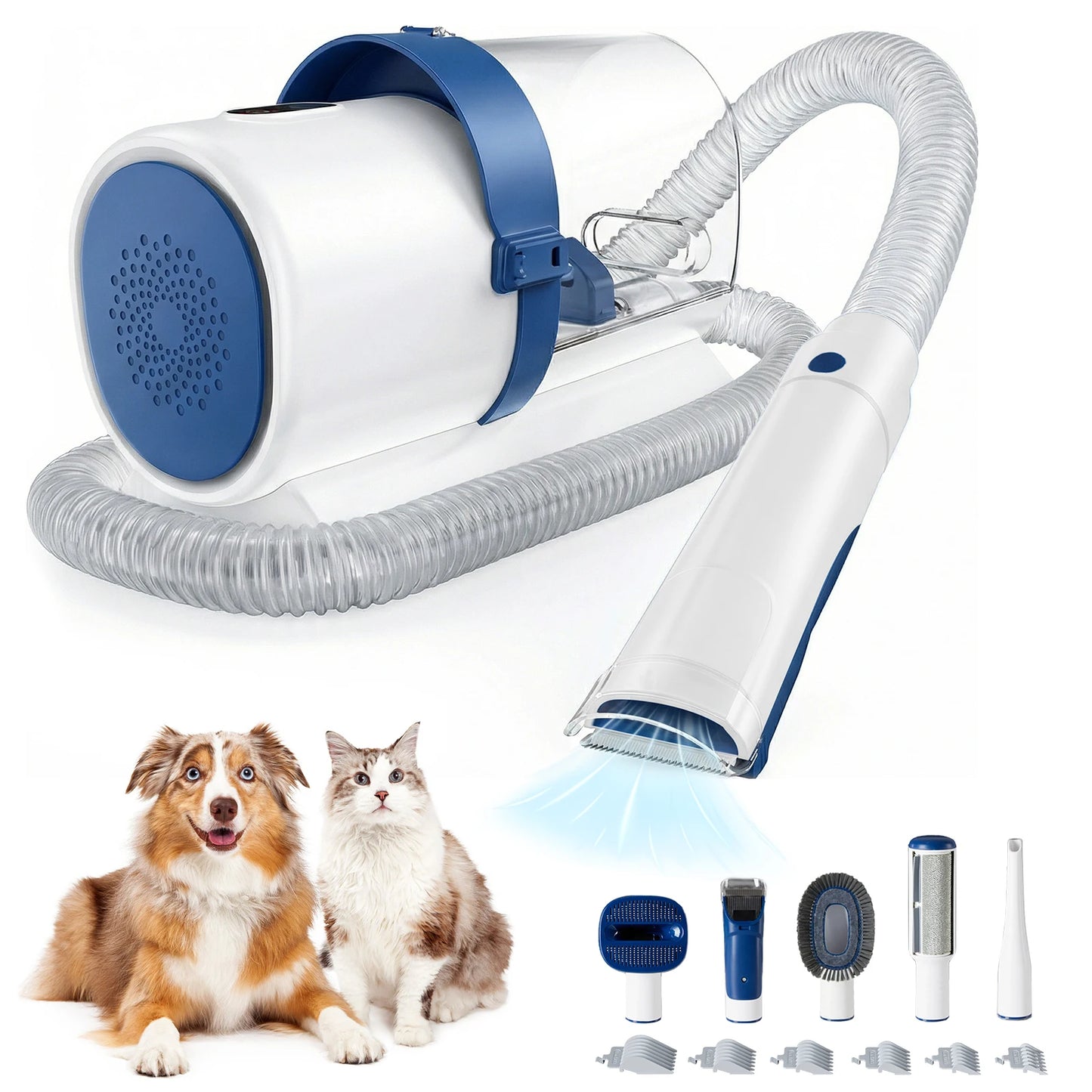 JHK Professional Pet Grooming Vacuum Kit With Cordless Clippers For Cats